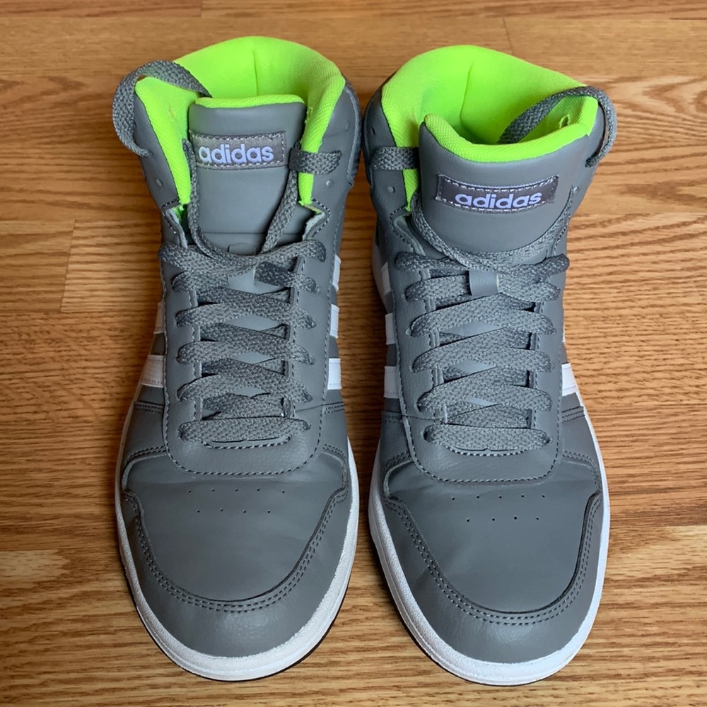 Adidas Hi Top Gray Sneakers
